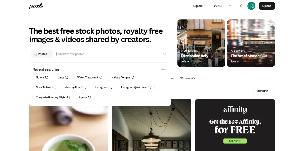 pexels website