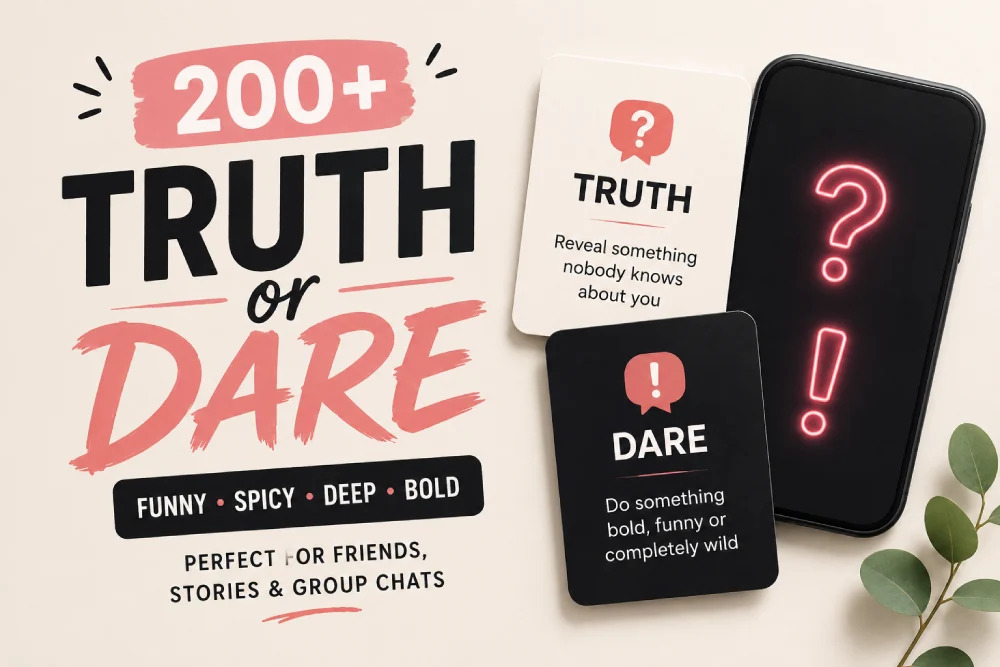 Home 32 Funny and spicy truth or dare questions for friends and Instagram stories