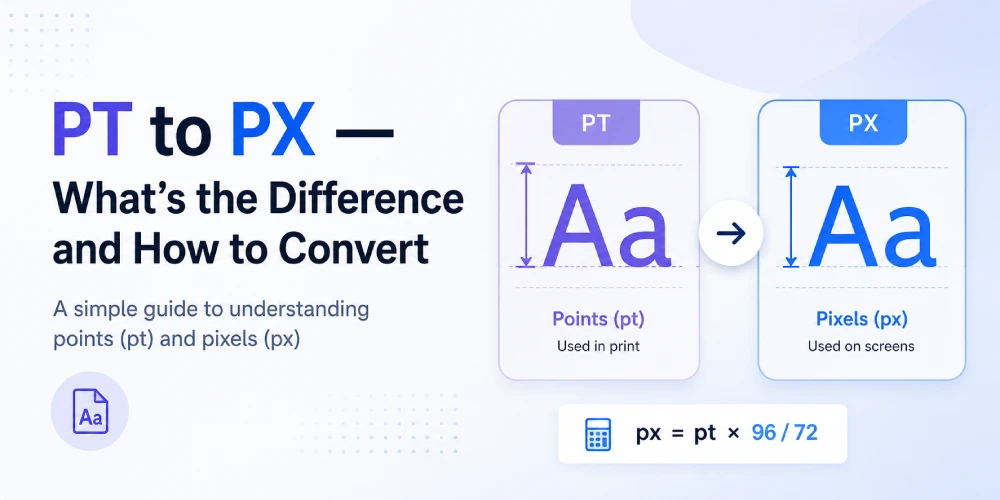 pt vs px convertor