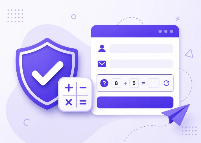 Math captcha for wordpress forms